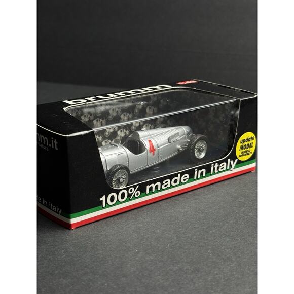 Auto Union Tipo C 1936 #4 Bernardt Rosemeyer - F1 Brumm 1/43 - Plata - Picture 2 of 7